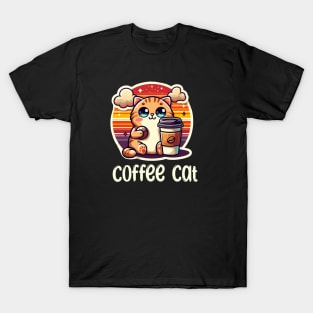 Coffee Cat Lover Gifts T-Shirt